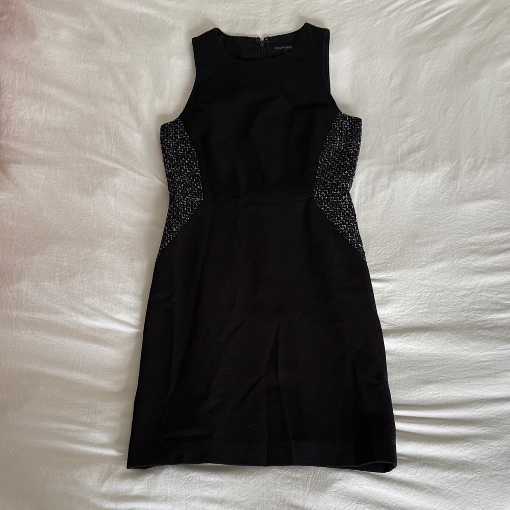 Banana Republic Black and Gray Mini Dress